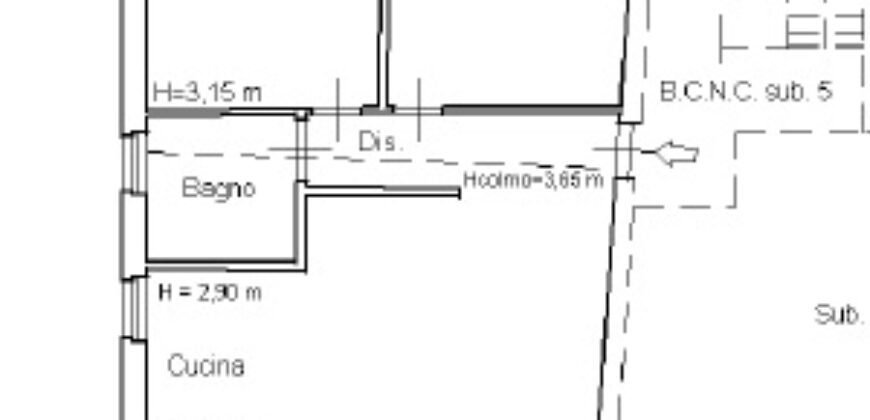 Quadrilocale in vendita in via del Poggio